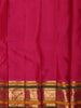 Navy Blue Butta Zari Woven Design Pure Kanchipuram Silk Saree With Contrast Varisai Pattu Border