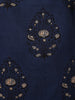 Navy Blue Ethnic Printed Design Cotton Straight Cut Salwar Suit with Dupatta