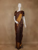 Navy Blue Floral And Geometric Motifs Woven Pure Kanchipuram Silk Saree