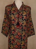 Navy Blue Floral And Paisley Printed Cotton Salwar Suit With Dupatta
