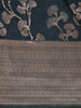 Navy Blue Floral Design Banarasi Saree