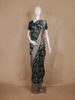 Navy Blue Floral Design Banarasi Saree