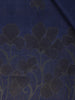 Navy Blue Floral Designed Semi Tussar Saree
