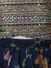 Navy Blue Floral Design Georgette Kids Lehenga