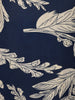 Navy Blue Floral Design Printed Satin Salwar Suit - Diadem