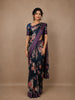 Navy Blue  Floral Design Printed Kota Cotton Saree