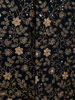 Navy Blue  Floral Designed Velvet Sherwani Suit