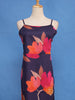 Navy Blue Floral Printed Cotton Kurti