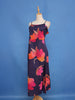 Navy Blue Floral Printed Cotton Kurti
