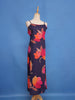 Navy Blue Floral Printed Cotton Kurti
