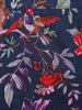 Navy Blue Floral Printed Cotton Kurti