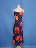 Navy Blue Floral Printed Cotton Kurti