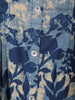 Navy Blue Floral Printed Cotton Kurti Top
