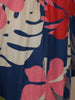 Navy Blue Floral Printed Cotton Palazzo Suit