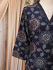 Navy Blue Floral Printed Cotton Salwar Suit
