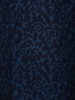 Navy Blue Floral Printed Design Cotton Straight Cut Salwar Suit with Dupatta
