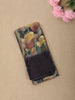 Navy Blue Floral Printed Design Crepe Silk Casual Wear Saree