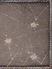 Navy Blue Floral Sequins Designed Net Saree