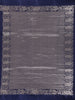 Navy Blue Floral Woven Design Pure Banarasi Saree