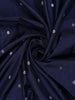 Navy Blue Floral Woven Design Pure Banarasi Saree