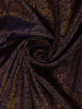 Navy Blue Floral Woven Pure Kanchipuram Silk Saree With Zari Border