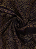 Navy Blue Floral Woven Pure Kanchipuram Silk Saree With Zari Border