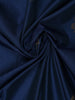 Navy Blue Floral Woven Soft Silk Saree With Copper Contrast Border - Diadem