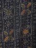 Navy Blue Geometric Floral Printed Rayon Kurti