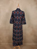 Navy Blue Geometric Printed Design Cotton Palazzo Suit