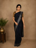 Navy Blue Geometric Woven Kota Cotton Saree