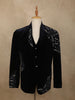 Navy Blue Heavy Beads Embroidered Design Velvet Men's Suit
