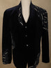 Navy Blue Heavy Beads Embroidered Design Velvet Men's Suit
