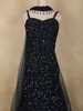 Navy Blue Heavy Sequins Embroidered Design Sequins Mermaid Lehenga with Dupatta