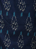 Navy Blue Ikat Printed Design Cotton Salwar Suit with Dupatta