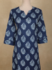Navy Blue Paisley Butta Design Cotton Co-Ord Set