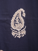 Navy Blue Paisley Designed Cotton Salwar Suit