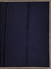 Navy Blue Plain Satin Saree with Sequin Lace Border