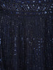 Navy Blue Sequins Design Lehenga Set with Net Dupatta