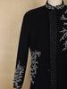 Navy Blue Sequins and Beads Embroidered Design Polynosic Sherwani Suit