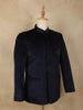 Navy Blue Sequins and Beads Embroidered Design Velvet Men’s Suit
