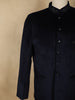 Navy Blue Sequins and Beads Embroidered Design Velvet Men’s Suit