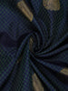 Navy Blue Small Butta Woven Kanchipuram Silk Saree