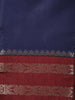 Navy Blue Solid Design Soft Silk Fancy Wear Saree