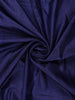 Navy Blue Solid Designed Tussar Silk Saree With Contrast Border