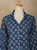 Navy Blue Stripes Design Cotton Top
