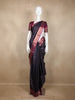 Navy Blue Stripes Woven Design Kanchipuram Silk Saree