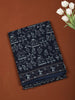 Navy Blue Traditional Motif Printed Design Pure Cotton Casual Wear Saree