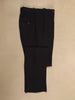 Navy Blue Viscose Men's Suit with Embellished Shawl Collar - Diadem