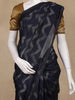 Navy Blue Zigzag Design Kota Cotton Saree