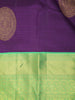 Navy Blue Chakram Woven Pure Kanchipuram Silk Saree - Diadem